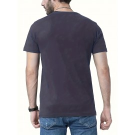 Men's Casual Short Sleeve T-Shirt with 