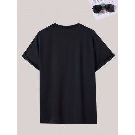 Men'S Vibrant Orange Graphic T-Shirt - 