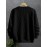 Men's Jacquard Design Crew Neck Sweatshirt, Casual Streetwear Pullover Basic Long-Sleeve T-Shirt Sportswear with Ribbed Hem, Long Sleeve T Shirts For Men