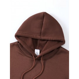 Men's Jesus The Way Truth Life John 14:6 Scripture Hoodie - Brown with Bold Yellow Lettering, Casual Pullover Hooded Sweatshirt, Regular Fit Autumn Winter Comfortable Religious Apparel