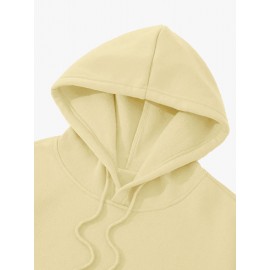 Men'S Casual Minimalist Style Hoodie, Paris Letter Print Men'S Long Sleeve Hoodie Three-Piece Set
