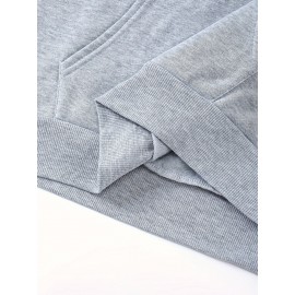 [Men's Cross Print Hooded Sweatshirt] Black Men's 