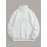 Jacquard Preppy Collared Neck Long Sleeve Embroidered Loose Fit Regular Length Knit Fabric Hoodie