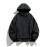 Men's Black Hooded Windbreaker Jacket - Lightweight, Polyester, Long Sleeve, Zipper Closure | Casual, Wind Protection for Spring & Fall