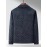 Men's Navy Blue Bomber Jacket with White Camo & Chest Pocket - Short Single-Breasted Casual & Business-Casual Coat, Collar, Button-Front Door, (No-Fill) for Fall/Spring Outerwear