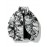 Men'S Retro Vintage Money Print Jacket - Stylish Black & White Patterned Coat with Stand Collar, Zipper Closure, and Pockets for Casual or Daily Wear, Casual Outerwear | Vintage Style Coat | Polyester Fiber Jacket